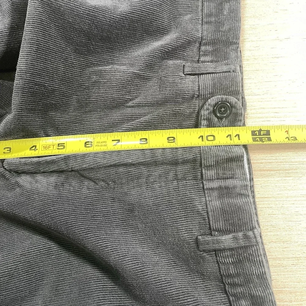 JB Britches Torino Corduroy Pants‎ Men 34R Charcoal Made In Italy Old Money